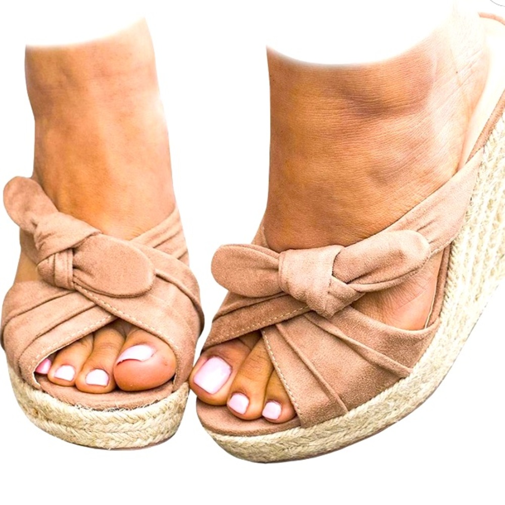Espadrilles Slip on Wedge Sandals